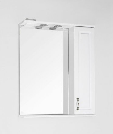 Зеркальный шкаф Style Line Олеандр-2 65/С, белый