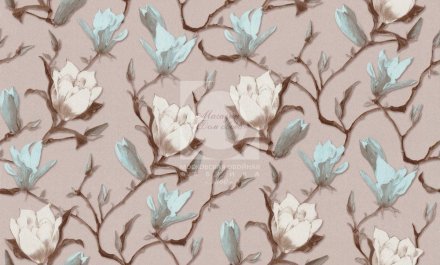 Обои Магнолия МОФ Malex design (кофе)  (1,06х10) 4052-3