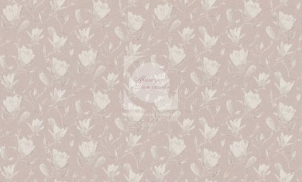 Обои Магнолия теневая МОФ Malex design (кофе)  (1,06х10) 4053-3
