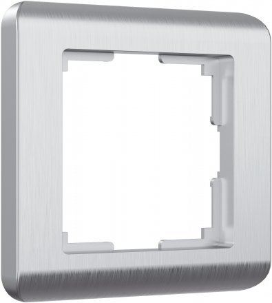 Рамка на 1 пост (серебряный) W0012106 Werkel