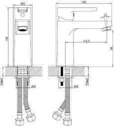 Смеситель для умывальника IDDIS Sena SENSB00i01 19784