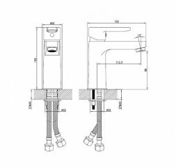 Смеситель для умывальника IDDIS Sena SENSB00i01 19784