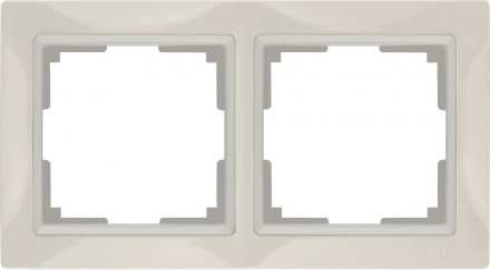 Рамка на 2 поста (слоновая кость, basic) W0022003 Werkel